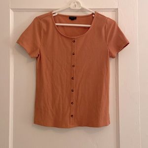 Pink Ann Taylor Factory short sleeved T